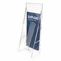 Deflecto Literature Holder, Leaf-Size, 4x2x11, Clear 55601